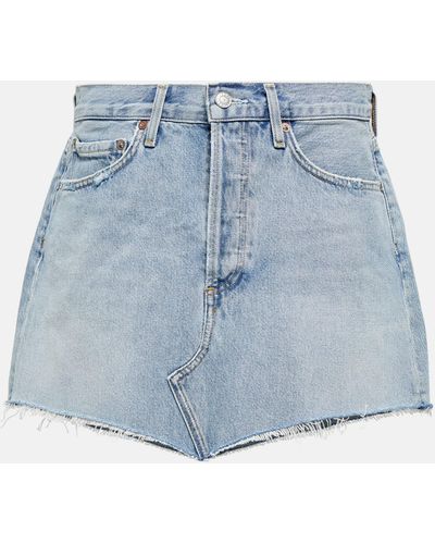 Agolde Denim Miniskirt - Blue