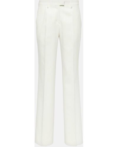 Etro Mid-rise Flared Pants - White