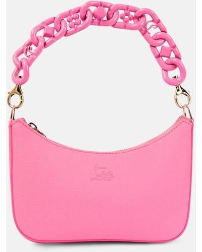 Christian Louboutin Loubila Chain Mini Leather Shoulder Bag - Pink