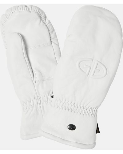 Goldbergh Hilja Leather Ski Gloves - White