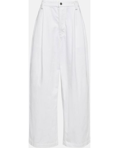 Bottega Veneta High-rise Wide-leg Jeans - White