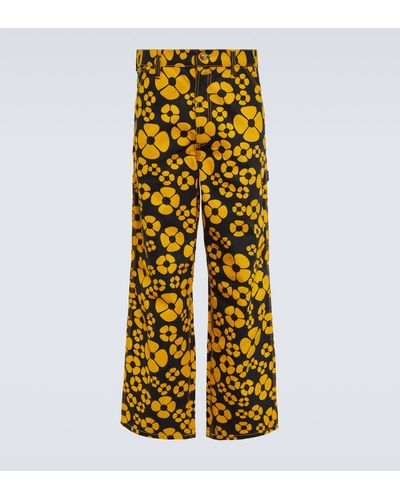 Marni X Carhartt Printed Cargo Pants - Yellow