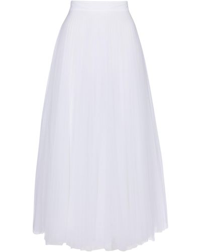 Christopher Kane Tulle Maxi Skirt - White