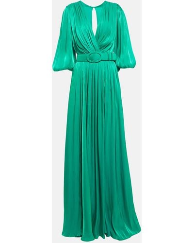 Costarellos Brennie Georgette Gown - Green