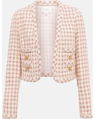 Giambattista Valli Cotton-blend Tweed Jacket - Pink