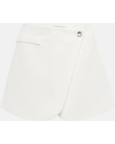 Coperni Wrap Miniskirt - White