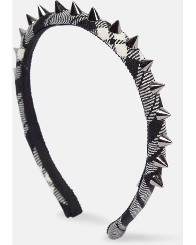 Alessandra Rich Spike Embellished Headband - Black