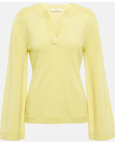Dorothee Schumacher Smooth Silhouettes Virgin Wool Sweater - Yellow