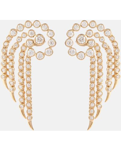 ONDYN Sparkler 14kt Gold Earrings With Diamonds - Metallic