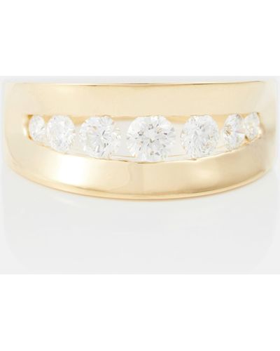Melissa Kaye Anya 18kt Yellow Gold Ring With Diamonds - Natural