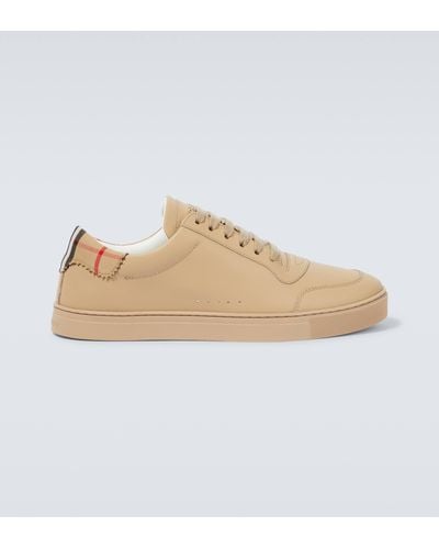 Burberry Robin Check Low-top Sneakers - Natural
