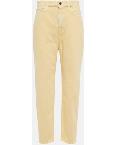 Totême High-rise Tapered Jeans - Natural