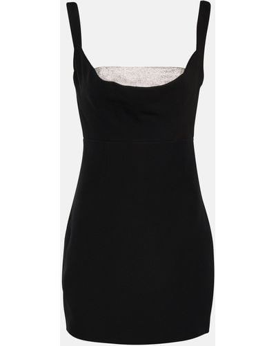 Roland Mouret Embellished Off-shoulder Minidress - Black