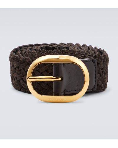 Tom Ford Woven Suede Belt - Brown