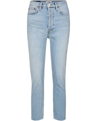RE/DONE 90s High-rise Slim Jeans - Blue