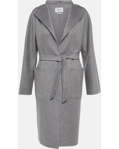 Max Mara Lilia Cashmere Wrap Coat - Grey