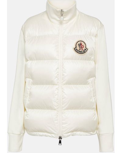 Moncler Down-filled Quilted Cardigan - White