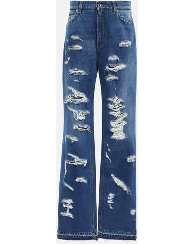 Dolce & Gabbana High-rise Straight Jeans - Blue