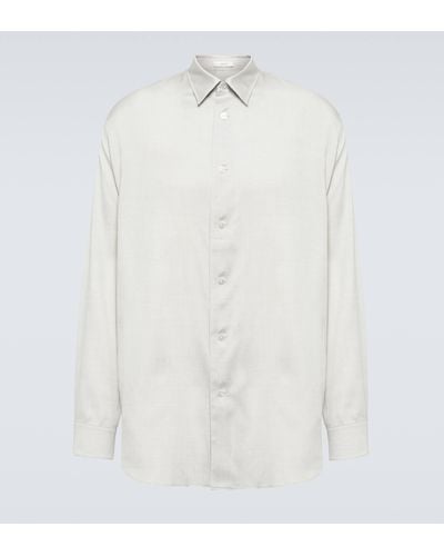 The Row Giorgio Silk Shirt - White