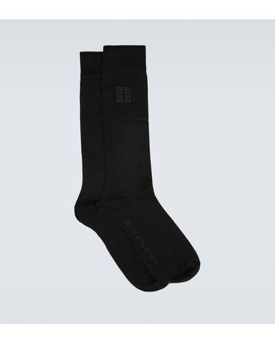 Givenchy 4g Silk-blend Socks - Black