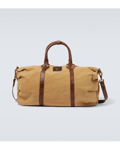 RRL Leather-trimmed Duffel Bag - Brown