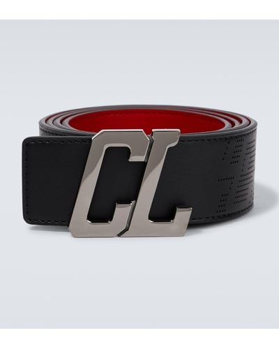 Christian Louboutin Happy Rui Cl Logo Leather Belt - Multicolour