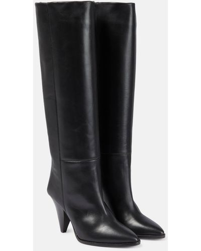 Isabel Marant Ririo Leather Knee-high Boots - Black