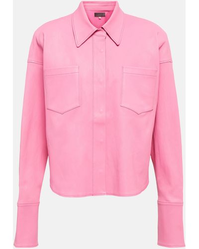 Stouls Josh Leather Jacket - Pink