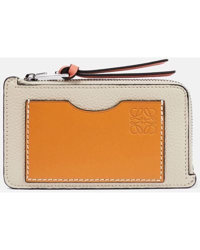 Loewe Anagram Leather Card Holder - Multicolour