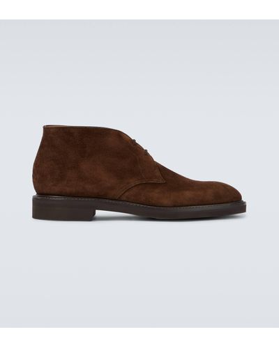 John Lobb Heywood Suede Desert Boots - Brown