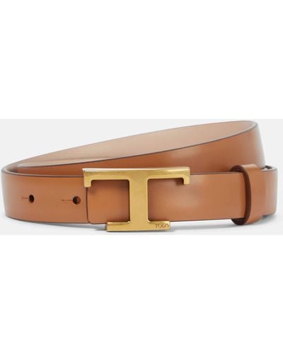 Tod's Reversible Logo Leather Belt - Multicolour