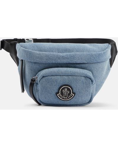 Moncler Felicie Small Denim Belt Bag - Blue