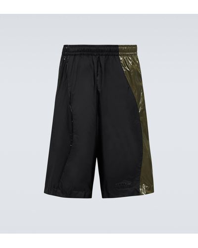 Moncler Genius Moncler X Adidas Originals Black & Khaki Shorts