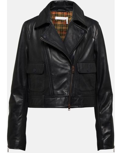 See By Chloé Leather Biker Jacket - Black