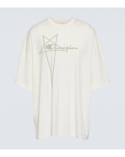 Rick Owens X Champion® Cotton T-shirt - White