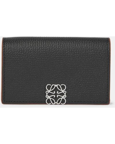 Loewe Anagram Leather Cardholder - Black