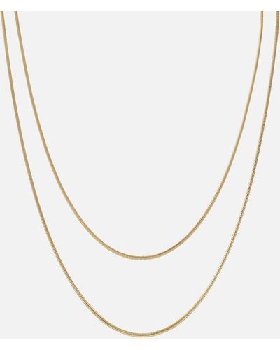Sophie Buhai Double Diana 18kt Gold-plated Sterling Silver Necklace - White