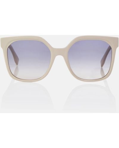 Fendi Lettering Square Sunglasses - Grey