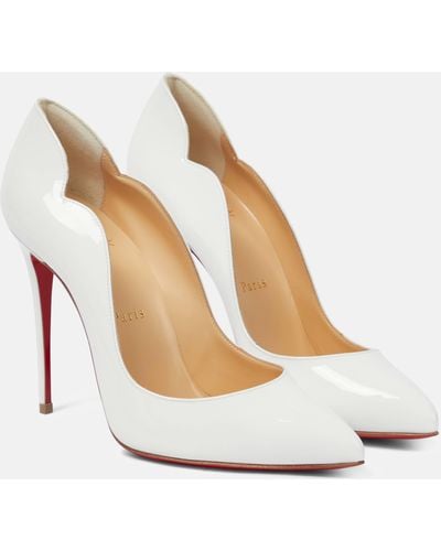 Christian Louboutin Hot Chick 100 Patent-leather Courts - White