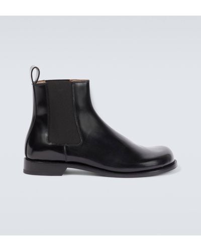 Loewe Campo Leather Chelsea Boots - Black
