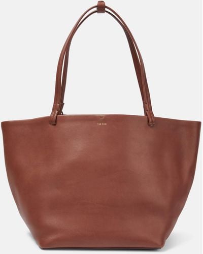 The Row Park Leather Tote Bag - Red