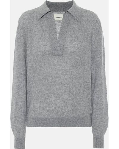 Khaite Jo Cashmere-blend Sweater - Grey