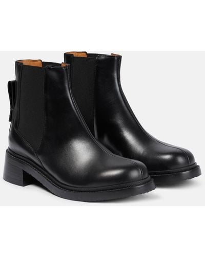 See By Chloé Bonni Leather Chelsea Boots - Black
