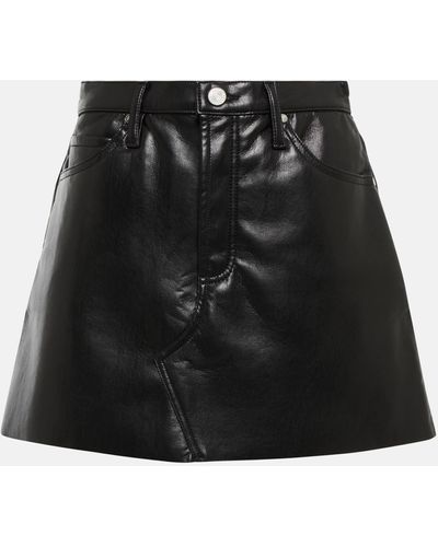 FRAME Le High 'n' Tight Miniskirt - Black