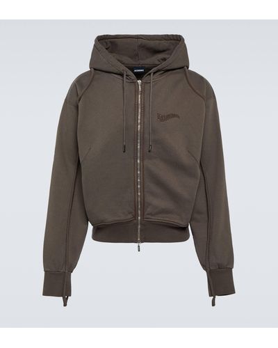 Jacquemus The Zip-up Camargue Sweater - Brown