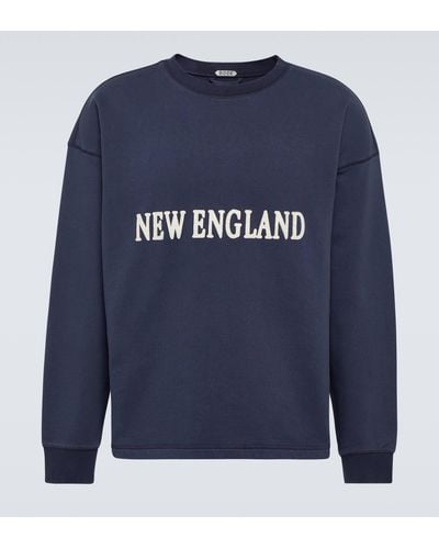 Bode New England Cotton Jersey Sweatshirt - Blue