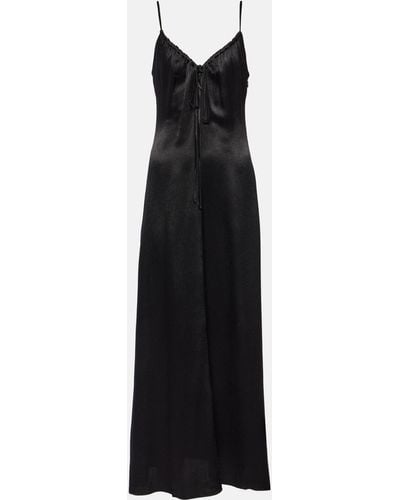 Proenza Schouler White Label Harper Satin Maxi Dress - Black