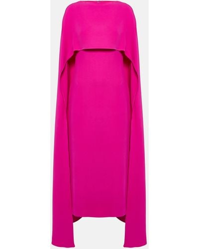 Valentino Draped Silk Gown - Pink