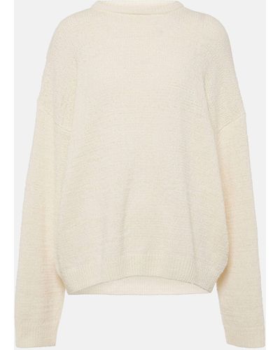 Totême Cotton-blend Sweater - White