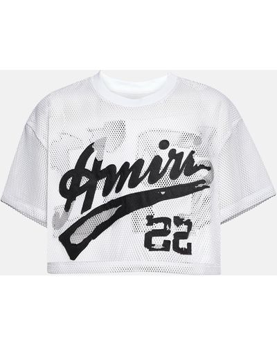 Amiri Logo Mesh T-shirt - White